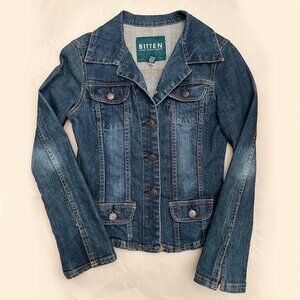 Y2K NWOT Bitten by Sarah Jessica Parker Medium-Wash Denim Jacket Size S